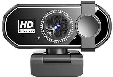 1080P Webcam for PC with Microphone, Streaming Web Camera with Privacy Cover, 120°View Computer Camera, Plug&Play USB Web Cam for Zoom/Teams/YouTube, Laptop/Desktop Gaming with Rotatable Clip
