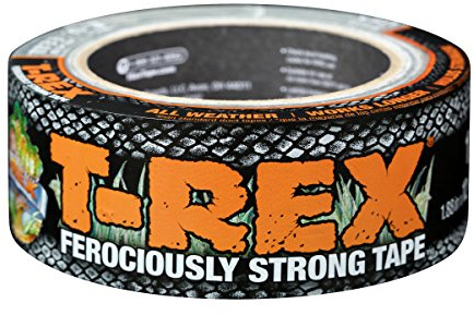 T Rex Tape Ferociously Strong Waterproof Graphite Grey Tape, 48mm x 10.9m. A high strength duct or gaffer cloth adhesive repair tape that is also UV resistant from the makers of the original Duck tape