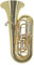 Roy Benson C-Tuba TB-312C (Premium Tuba mit variabler Bohrung, Goldmessing Mundrohr, 4 Front Action Ventilen, modernem Design, professioneller Klang und Transportkomfort in Einem)