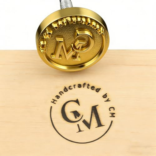 Custom Branding Iron for Wood Personalized Stamp Burning Tools for Woodworking Supplies with Multi Handle Options (1.5x1.5)