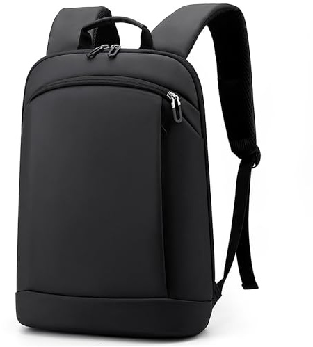 Kommodum - Zaino Porta PC Ultra Leggero Borsa per PC Portatile Custodia Computer Notebook Laptop in Membrana Impermeabile per Business Viaggio Lavoro Nero KM07