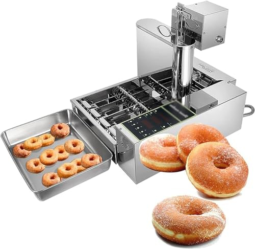 Macchina per ciambelle elettrica, riscaldamento a doppio lato, macchina per ciambelle antiaderente da cucina professionale, macchina per ciambelle elettrica commerciale