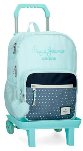 Pepe Jeans Dalma Mochila Escolar, Azul, 30x40x13 cms