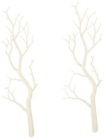 FUNOMOCYA 2 Pezzi Rami Finti Bianchi Decorazioni Per Vasi Rami Di Albero Artificiali Riempitivo Per Vasi Invernali Adatto Per Interni Casa Ufficio