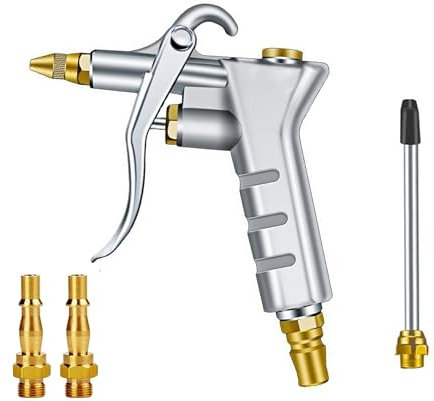 Air Blow Gun, Nozzle Duster Blow Gun Cleaner, Air Duster Gun Airline Nozzle, High-Pressure Pistol-Grip Connector Pneumatic Air Tools for Compressor