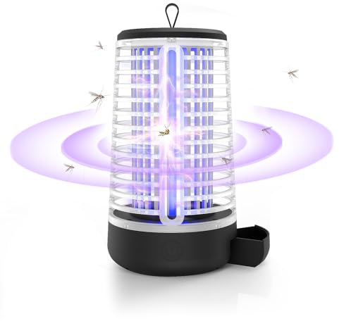 Insektenvernichter elektrisch Mit LED Lampe, Mückenlampe 2.5W UV Lampe, Anti mücken, Mückenabwehr, Mückenschutz, Fliegenfalle elektrisch für Mücken,Motte,Fliegen
