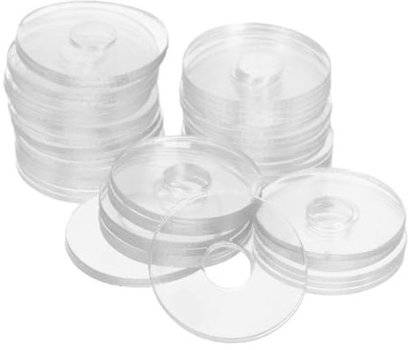 HEALEEP 50 Arandelas Planas Transparentes De Vinilo De 0,79 Pulgadas, Juego De Arandelas Para Tornillos M6 Para Manijas De Puertas De Ducha, Juntas De Sellado Resistentes y Duraderas Para Repuesto