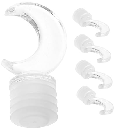 Cabilock 5piezas Tapón De Botella De Aromaterapia Forma De Luna De Plástico para Vinos Bebidas Aceites Esenciales y Perfumes La Sala De Estar