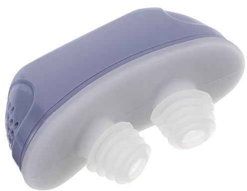 Toyvian Dispositivo eléctrico antironquidos unisex azul, corrección respiratoria nasal ajustable, compacto y transpirable para dormir y viajar, solución eficaz para dejar de roncar