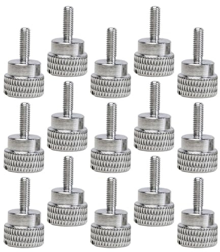 Generico Viti a Testa Zigrinata per Piedino Premistoffa, Set da 15 Pezzi in Acciaio Inox, Vite di Serraggio per Macchina da Cucire Domestica, Accessori per Cucito di Precisione