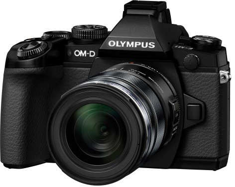 Olympus OM-D EM-1 kompakt systemkamera, Svart, 12-50 mm