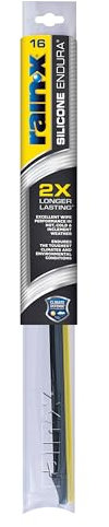 Rain-X 830116 Silicone Endura Wiper Blades, 16 Inch Windshield Wipers (Pack of 1), Automotive Replacement Windshield Wiper Blades With Two Times Longer-Lasting Resilient Silicone Rubber Squeegee