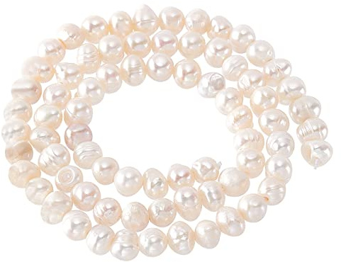 NBEADS 81pz Perle d'Acqua Dolce Coltivate Naturali, 3.5~5mm Perle d'Acqua Dolce Coltivate Naturali Perline per Artigianato Fai da Te Che Fanno Gioielli Bracciali Collane Orecchini