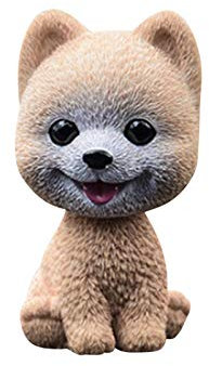 Luckxing Wackelkopffiguren Kunststofferzeugnisse Wackeldackel Wackelkopfhund, Hiromi 9,5 cm Figur Wackelhund Auto-Innendekoration Schüttelt Den Kopf Hundedekoration