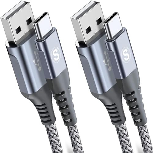 2-Pack 1.5M USB C Cable 3.1A Fast Car Charger Cable Compatible for iPhone17 air 16 15 Plus Pro Max, Samsung Flip/Fold 7 6 5 4 3 S26 S25 S24 S10 S20 S21 S22 S23 A16/15/14/13/12 A35/A34 A56/55/54, Pixel