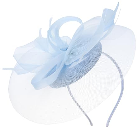 AUTSUPPL Faszinator Hut Mit Mesh Netz Für Frauen Leichtes Haaraccessoire Hochzeit Braut Bankett Teeparty Kopfbedeckung Eleganter Fascinatorstirnband