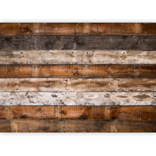 murando - Papier peint panoramique 250x175 cm - Revêtement mural chambre salon - Décoration murale design moderne - Mur bois rustique – Texture planches anciennes f-B-0125-a-a