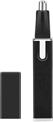 Tagliapeli per naso, Tagliacapelli professionale for sopracciglia e viso indolore for uomini donne, lame IPX7 for una facile pulizia, nero