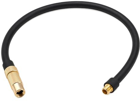 Presta Valve Adapter 40cm Extension Hose, Schrader to Presta Adapter, Bike Pump Adaptor, Presta Valve Adapter for Bike Pump, Air Compressor and Tyre Inflator, Flexible Inflation Hose, Presta to Schrad