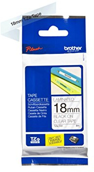 Brother TZE141 - Cinta, color negro y claro