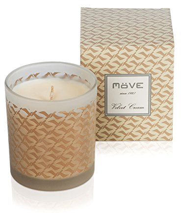 möve Signature Duftkerze im Glas mit Möwen allover 227 g Brenndauer 50 Stunden, velvet creme, Beige