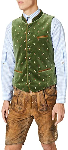 Stockerpoint Weste Calzado, Chaleco de Traje Tradicional para Hombre, Grün (moosgrün), 52 (Talla fabricante: 52)