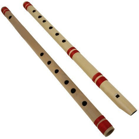Whitewhale, set di flauti indiani in bambù, include 2 flauti: Fipple & Transverse, strumenti musicali indiani per uso professionale