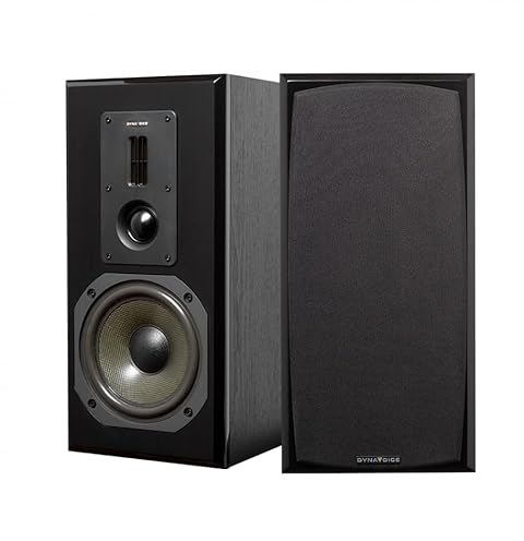 Dynavoice Definition DM-6 - Regallautsprecher Paar Schwarz 6 5 Zoll Kevlar Tieftöner Bändchen Hochtöner Soft Dome 92dB 35Hz–32kHz HiFi Premium Klang Entkopplung X Change Mitteltonanpassung 120W Max