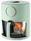 Friggitrice ad aria 5L grande capacità, forno elettrico multifunzione trasparente completamente automatico intelligente per uso domestico in vetro, 1000 W (colore: verde, dimensioni: touch screen)