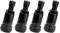 4 Stück Autoventil,Metallventile für Alufelgen,Autoventile,Metallventile,Felgenventil,Schwarz Metallventile,Felgenventil Metall,Felgenventil Auto,Autoreifen Ventil,für Auto, Motorrad, Fahrrad(Schwarz)