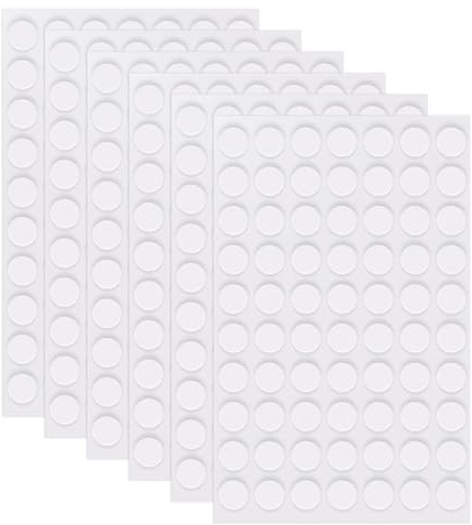 420 Piezas Puntos Adhesivos Doble Cara, Puntos Pegamento Redondos Transparentes, Almohadillas de Pegamento Extraíbles para Decoración Manualidades Colgar Fotos Pósteres, en Oficina Hogar Coche, 20 mm
