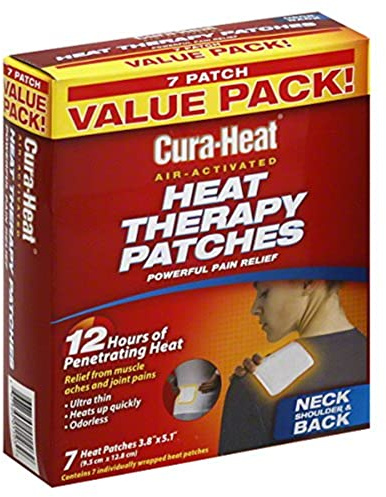 Cura-Heat Heat Therapy Patches, Air Activated, Neck Shoulder & Back, Value Pack 7 Heat Patches