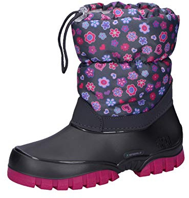 Spirale Maja, Stivali da Neve Bambina, Grigio/Fucsia, 28 EU