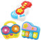 WEofferwhatYOUwant Set Instruments Musique Bébé – Piano, Guitare, Tambour Bongo – Jouet Éducatif avec Lumières & Projecteur – 27 Mélodies – Arrêt Automatique – sans BPA – 6 Mois+