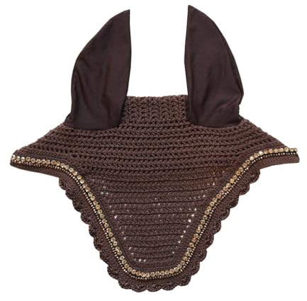 Kentucky Horsewear - Wellington Fliegenmütze - Stone & Pearl - Dunkelbraun - Full
