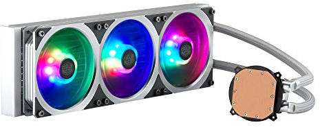 Cooler Master MasterLiquid ML360P Silver Edition Liquid Cooler, All-In-One (AIO) Raffreddamento a Liquido, Radiatore da 360mm, 1 x 360mm PWM SF360R ARGB Fan, Design del profilo della ventola ingtegrat