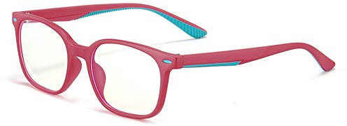 Ototon - Occhiali anti luce blu per bambini, montatura ultra leggera, TR90, anti fatica, filtro UV, occhiali da computer per ragazze, ragazzi, videogiochi