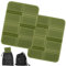 2 cuscini termici per esterni, pieghevoli, per esterni, per bambini, impermeabili, termici, con borsa per il trasporto, accessori da giardino, stadion Hunting, campeggio, verde oliva…
