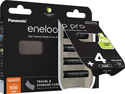 Akku Panasonic Eneloop PRO Black R03 / AAA pro BK-4HCDE (min. 930 mAh) 4 (+Box) pcs 5410853065050