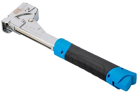 OX Pro Heavy Duty Hammer Tacker – Steel, Bottom Load, 6–14mm Staples