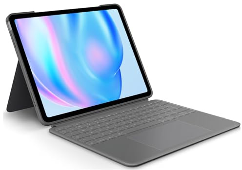 Logitech Combo Touch iPad Air 13 Pouces (M2)(2024) Keyboard Case - Clavier rétroéclairé détachable avec béquille, Confort de Frappe, Mode Multi-Usage - QWERTY