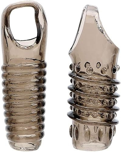 Aumento del pene da uomo – aiuto per l'erezione – manicotto massaggiante in silicone, più piacere, più a lungo – stimolazione del piacere femminile grazie al diametro ampliato