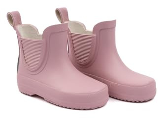 Mikk-line Botte courtes en caoutchouc pour enfants | Bottes de pluie pieds nus résistantes aux intempéries | Chaussures d'extérieur imperméables