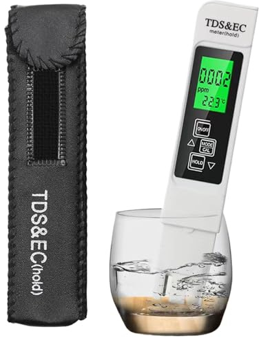 Probador De Calidad Del Agua, Equipo De Prueba Portátil, 4 En 1 Medición Del De TDS, Conductividad, Temperatura, Salinidad, Adecuado Para Agua Potable, Piscina