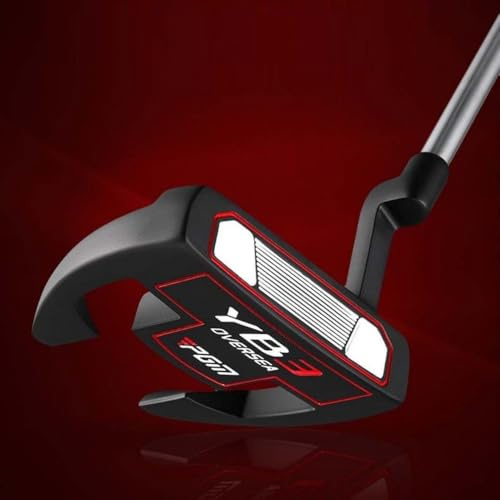 Golf Club Putter Right-Handed Ox Horn Style Loft 3 Degree with Aiming Line Mallet Putter for Men Women Adults Sports (golf putter)