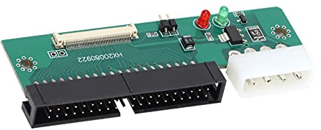 Keenso CE ZIF till IDE-adapter 1,8 tums kort för mikroenheter, LED-indikator, för dataåterställning med 2 platta kablar, IDE 40-stiftsadapter för stationär användning