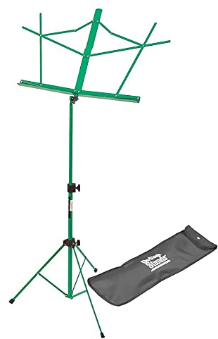 On-Stage SM7122GRB Compact Folding Sheet Music Stand with Bag, Green