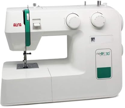 ALFA Next 30+ Spring Máquina de Coser, Verde, 30 X 19 X 37 Cm