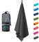 Fit-Flip Microfaser Handtücher - kompakt und leicht - Mikrofaser Handtuch schnelltrocknend - als Reisehandtuch, Sporthandtuch, Strandtuch - Badetuch groß (1x 50x30cm, Cool Grey)
