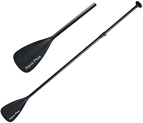 Aqua Plus Paleta de 3 Piezas para Tabla de Paddle Surf Sup (Negro. 65-82 Pulgadas)